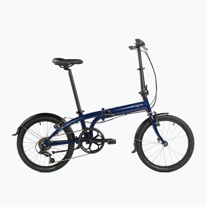 Sulankstomas miesto dviratis Tern LINK B7 tamsiai mėlynas