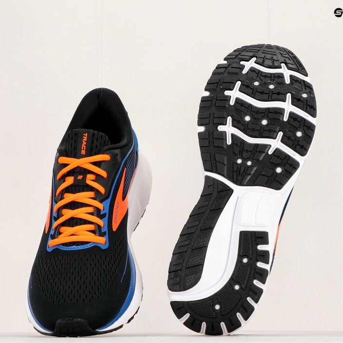 Brooks Trace 2 vyrų bėgimo bateliai juoda/klasikinė mėlyna/orange 12