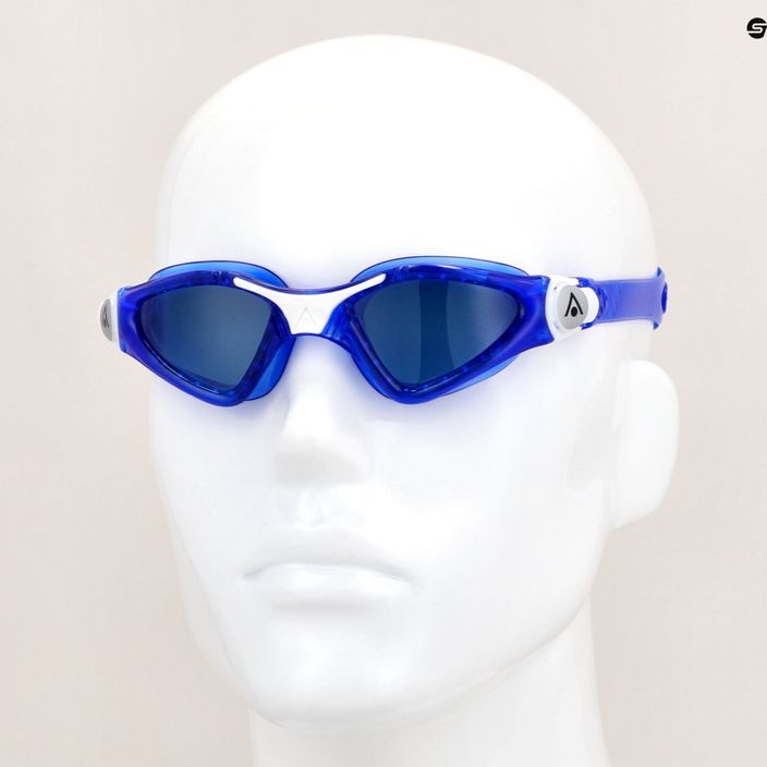 Aquasphere Kayenne mėlyni/balti/tamsūs vaikiški plaukimo akiniai EP3194009LD 7