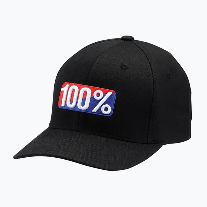 Vyriška 100% Classic X-Fit Flexfit beisbolo kepurė juoda 5