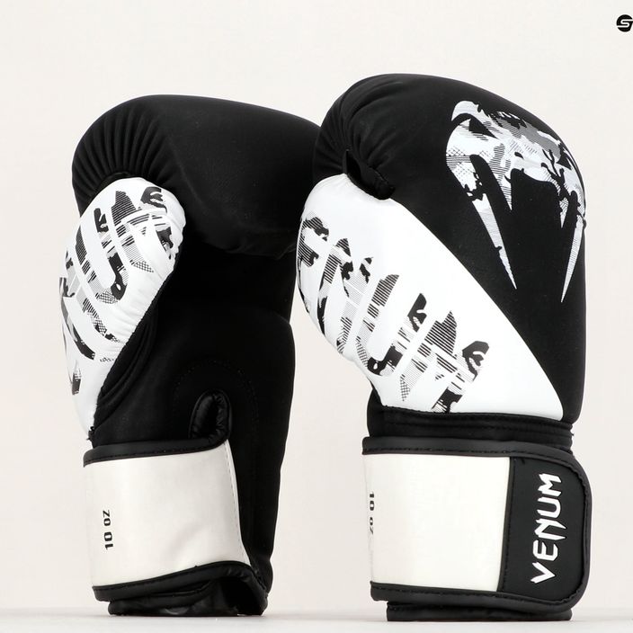 Venum Legacy bokso pirštinės juodos ir baltos spalvos VENUM-04173-108 12