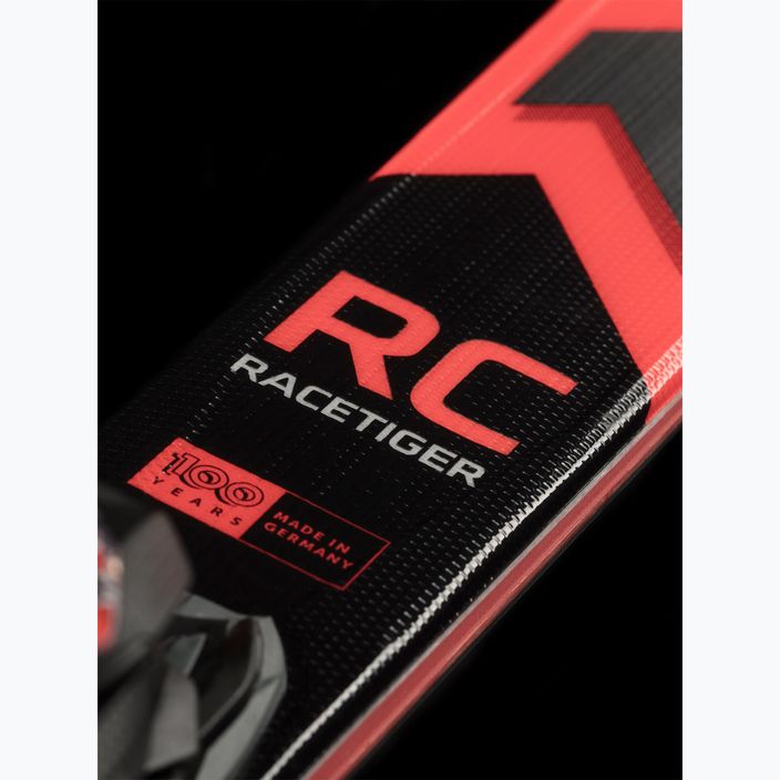Völkl Racetiger RC Red + vMotion 10 GW raudonos/juodos kalnų slidės 8