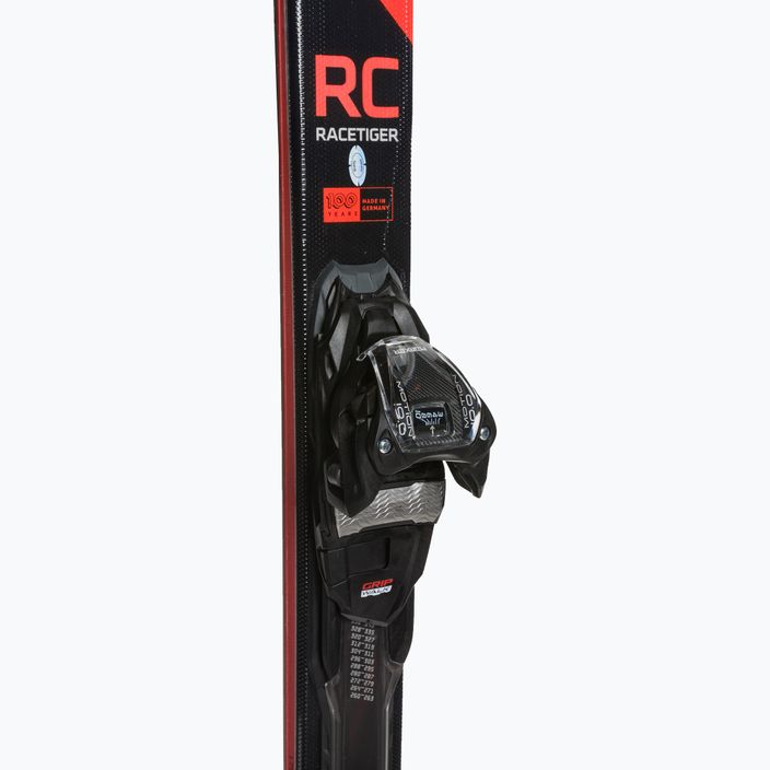 Völkl Racetiger RC Red + vMotion 10 GW raudonos/juodos kalnų slidės 5