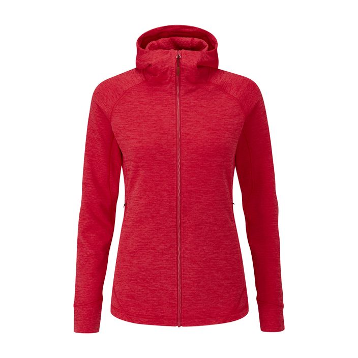 Rab Nexus moteriškas vilnonis džemperis su gobtuvu raudonas QFE-69-RU 2