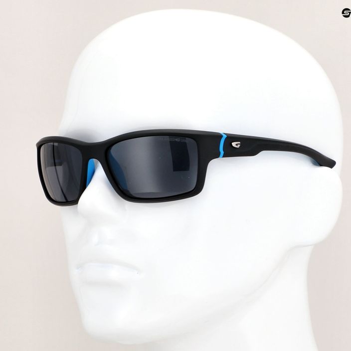 GOG Alpha lauko akiniai nuo saulės matiniai juodi / mėlyni / dūminiai E206-2P 9