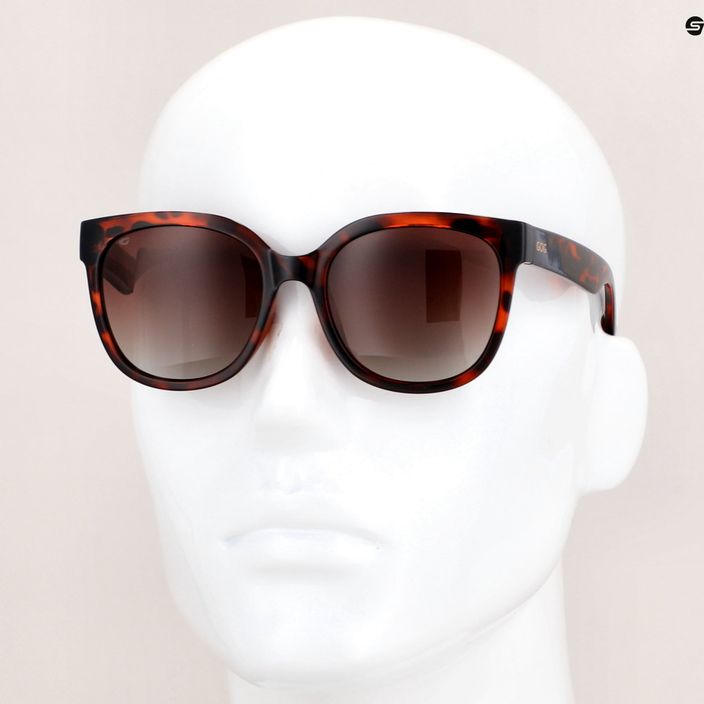 GOG moteriški akiniai nuo saulės Sisi fashion brown demi / gradientinė ruda E733-2P 10