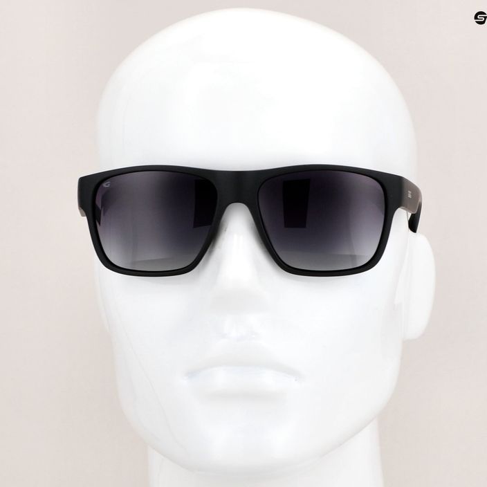 GOG Henry madingi matiniai juodi / gradientiniai dūminiai akiniai nuo saulės E701-1P 9