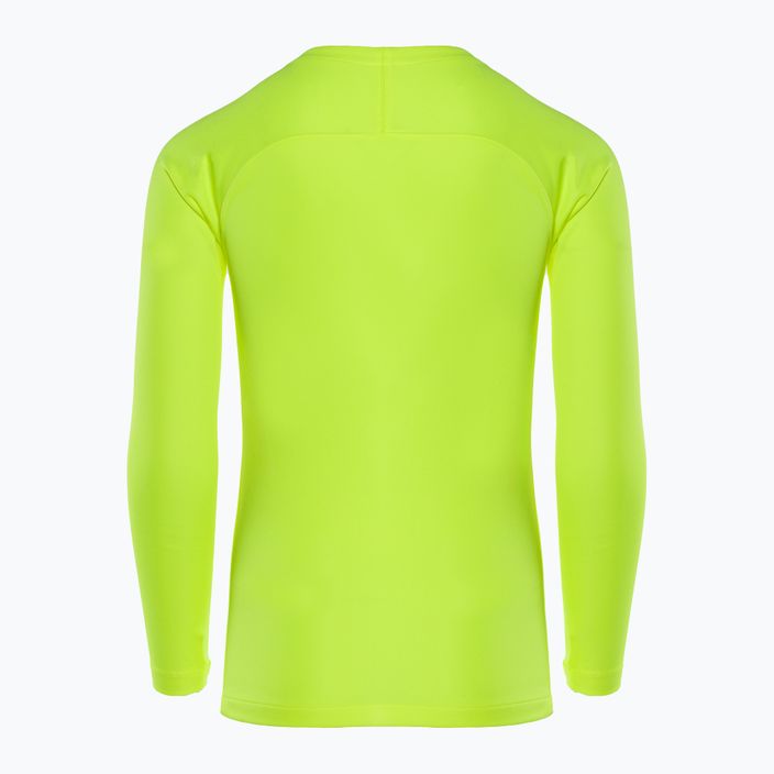Vaikiški termoaktyvūs marškinėliai ilgomis rankovėmis Nike Dri-FIT Park First Layer volt/black 2