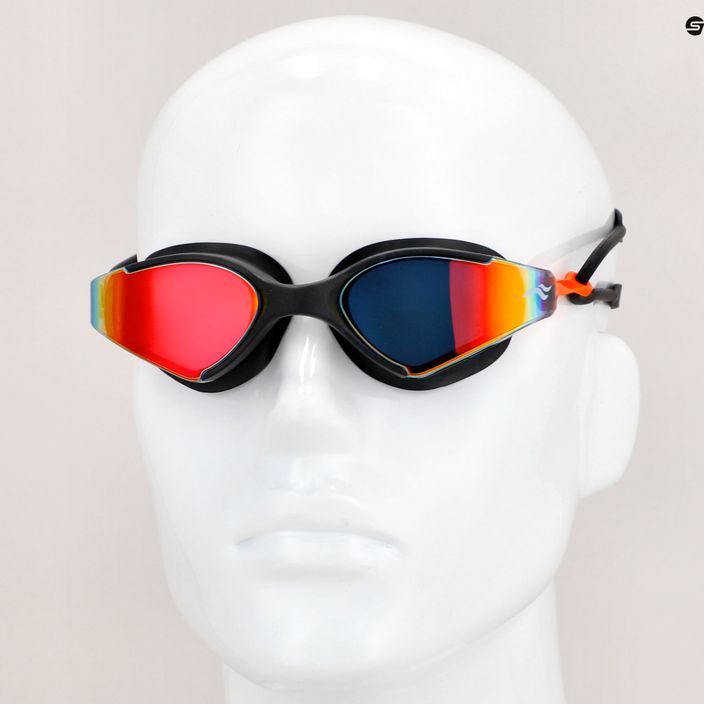 AQUA-SPEED Blade Mirror plaukimo akiniai juodi/oranžiniai 6