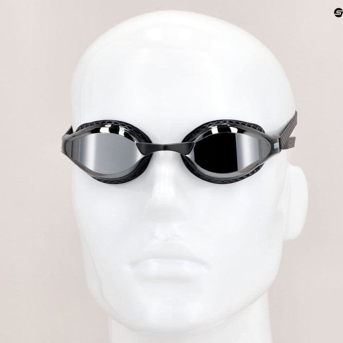 Arena Air-Speed Mirror sidabriniai/juodi plaukimo akiniai 7