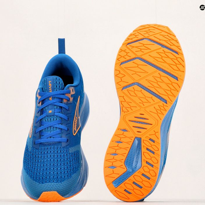 Brooks Levitate 6 classic blue/orange vyriški bėgimo bateliai 17