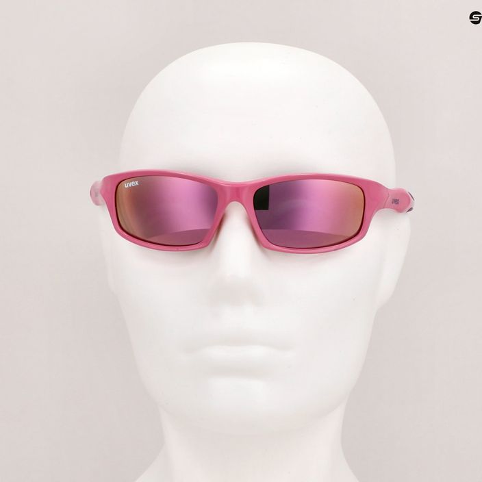 UVEX vaikiški akiniai nuo saulės Sportstyle 507 pink purple/mirror pink 53/3/866/6616 11