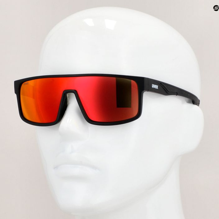 UVEX akiniai nuo saulės LGL 51 juoda matinė/veidrodinė raudona 53/3/025/2213 11