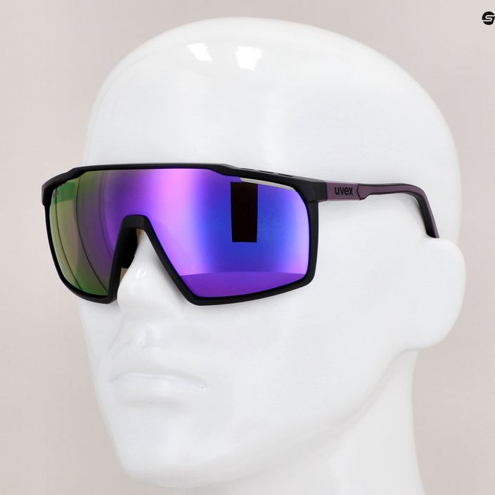 UVEX Mtn Perform juodai violetiniai matiniai / veidrodiniai violetiniai akiniai nuo saulės 53/3/039/2116 11