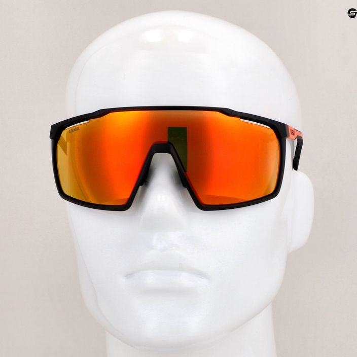UVEX Mtn Perform juodai raudoni matiniai / veidrodiniai raudoni akiniai nuo saulės 53/3/039/2316 11