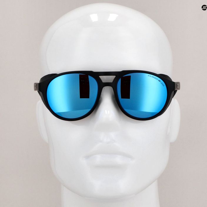 GOG Nanga matiniai juodi / polichromatiniai baltai mėlyni akiniai nuo saulės E410-2P 10