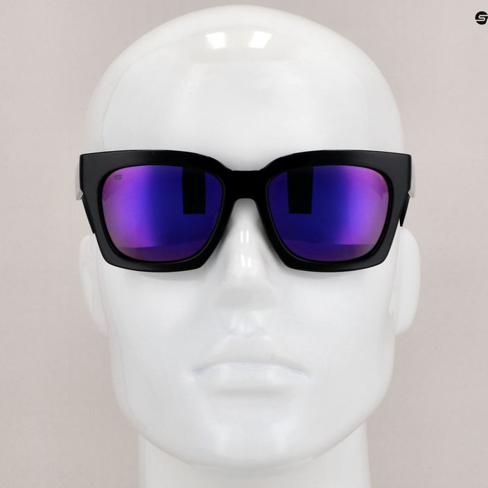 GOG Emily madingi juodi / daugiaspalviai violetiniai moteriški akiniai nuo saulės E725-1P 10
