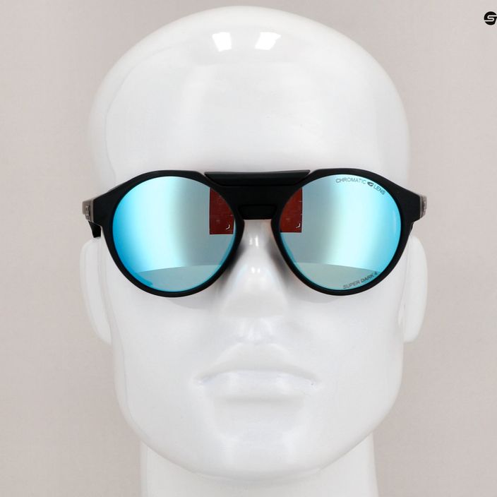 GOG Manaslu matiniai juodi / polichromatiniai mėlyni akiniai nuo saulės E495-1 8