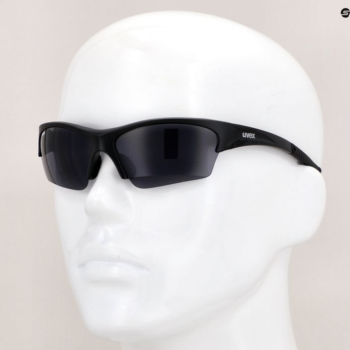 UVEX Sunsation juodi matiniai/dūminiai dviratininko akiniai 53/0/606/2210 7