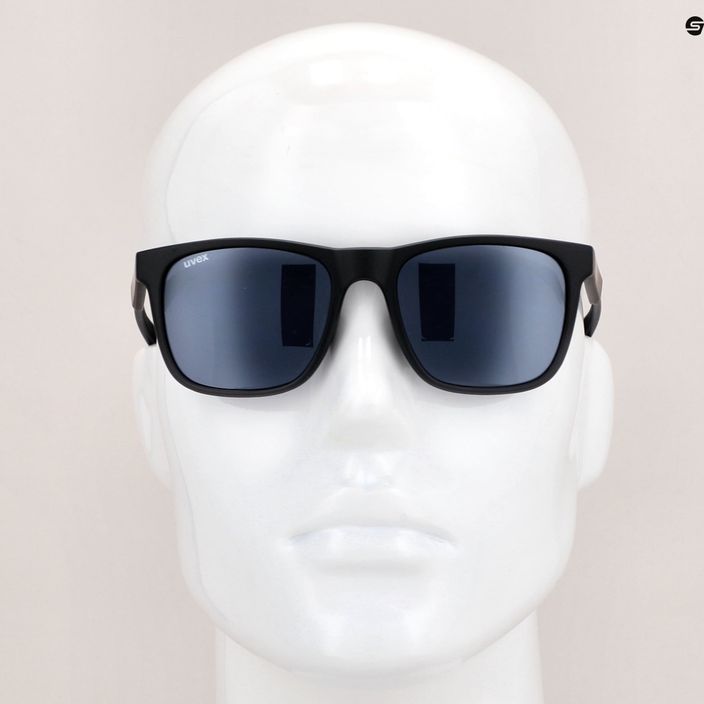UVEX akiniai nuo saulės Lgl 42 juodi skaidrūs / veidrodiniai sidabriniai 53/2/032/2916 11