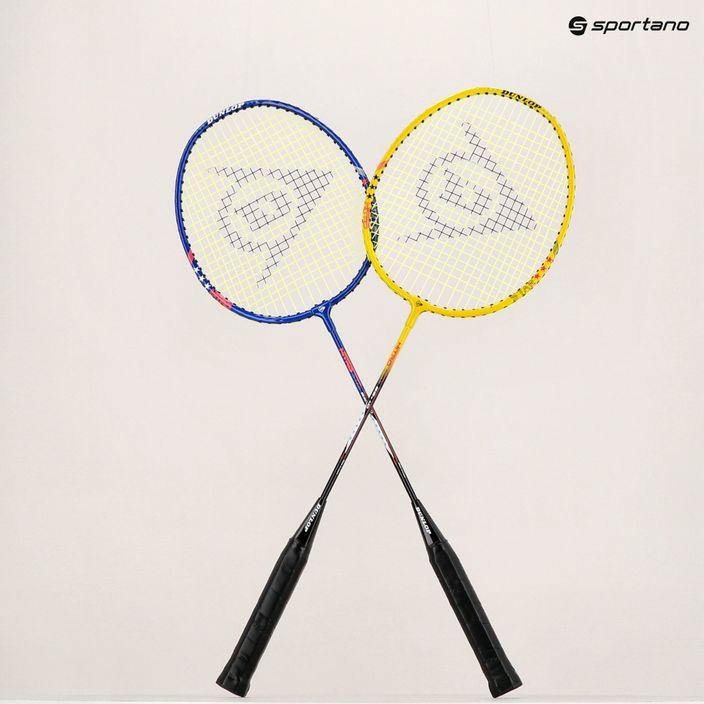 Dunlop Nitro-Star SSX 1.0 badmintono rinkinys mėlyna/geltona 13015319 8