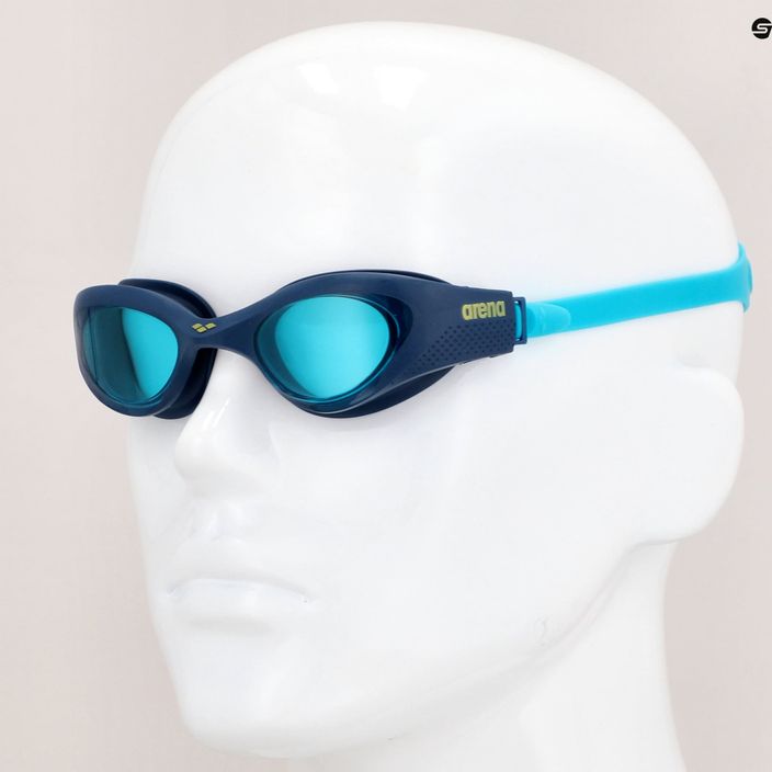 Arena The One Jr vaikiški plaukimo akiniai šviesiai mėlyni/mėlyni/šviesiai mėlyni 12