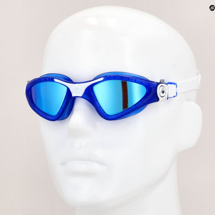 Aquasphere Kayenne mėlyni / balti / veidrodiniai mėlyni plaukimo akiniai 11
