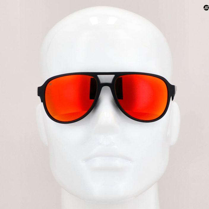 GOG Hardy matiniai juodi/raudoni/polichromatiniai raudoni akiniai nuo saulės E715-1P 7