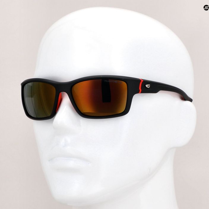 GOG Alpha matiniai juodi/raudoni/raudoni veidrodiniai akiniai nuo saulės E206-3P 7