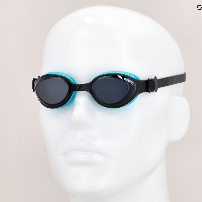 Vaikiški plaukimo akiniai arena Air Jr dūminiai/juodi 14