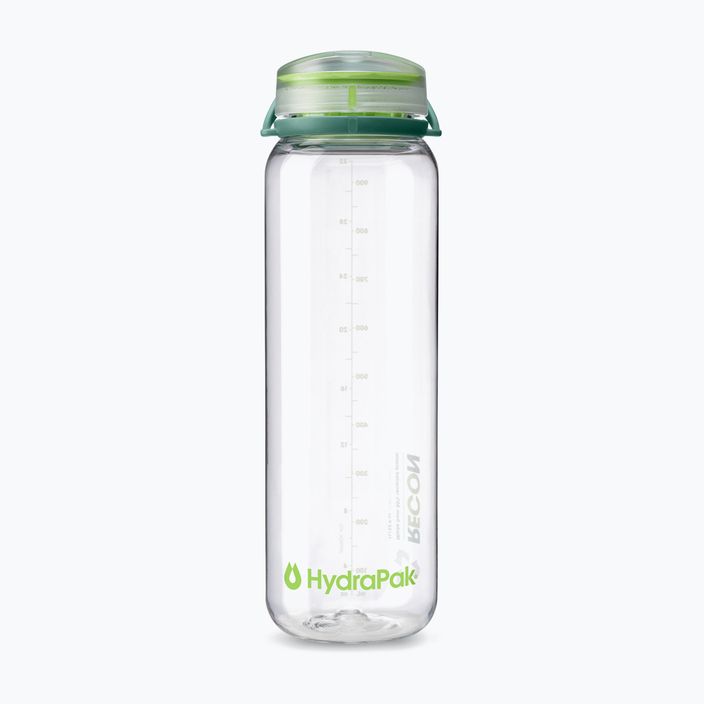 Turistinis butelis HydraPak Recon 1 l clear/evergreen lime