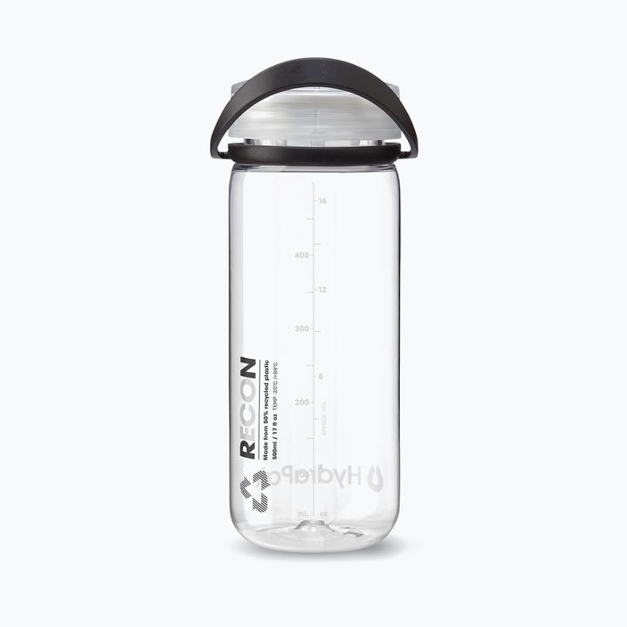 Turistinis butelis HydraPak Recon 500 ml clear/black white 2