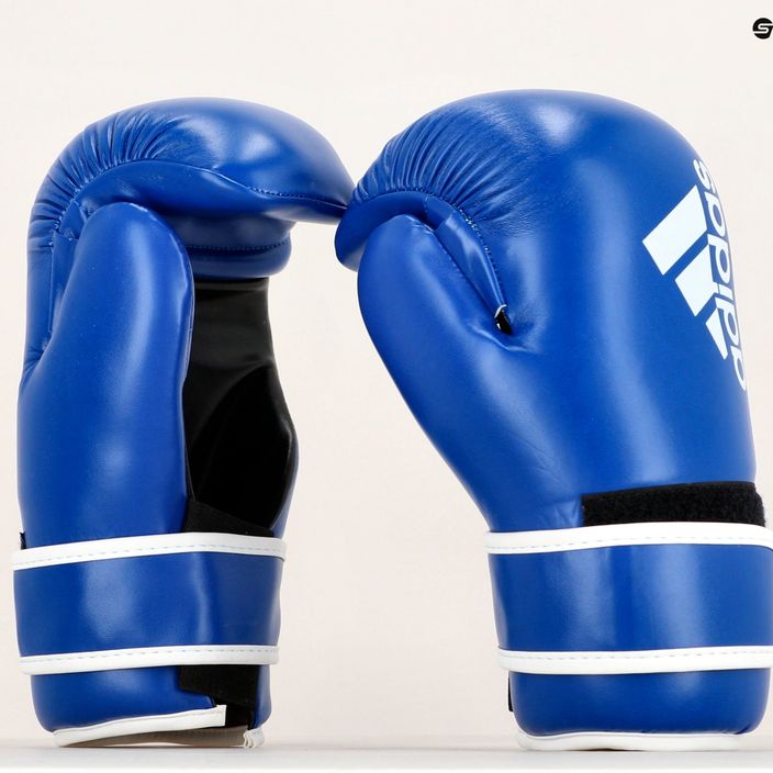 adidas Point Fight bokso pirštinės Adikbpf100 mėlyna ir balta ADIKBPF100 8