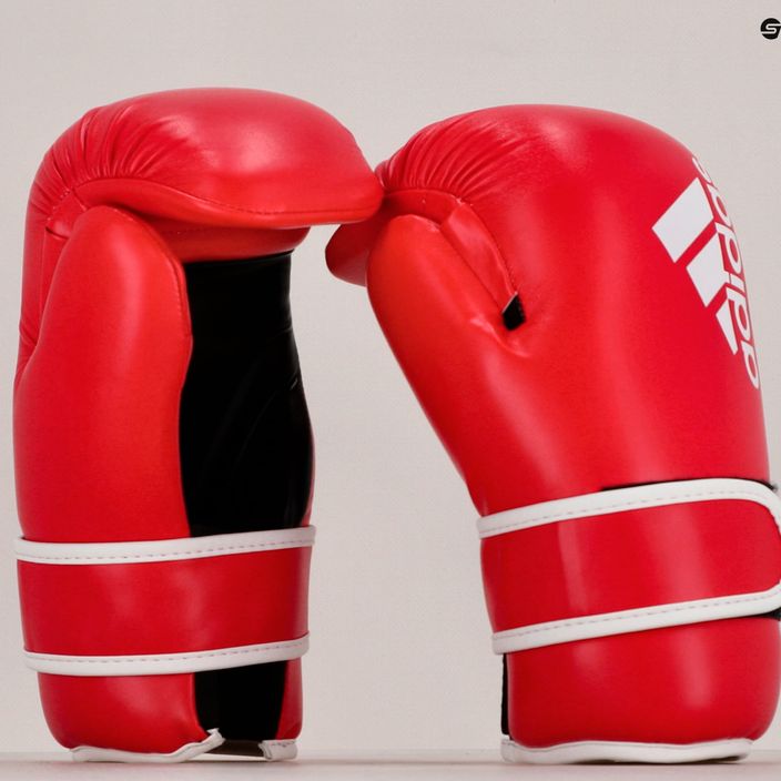 adidas Point Fight bokso pirštinės Adikbpf100 raudona ir balta ADIKBPF100 15