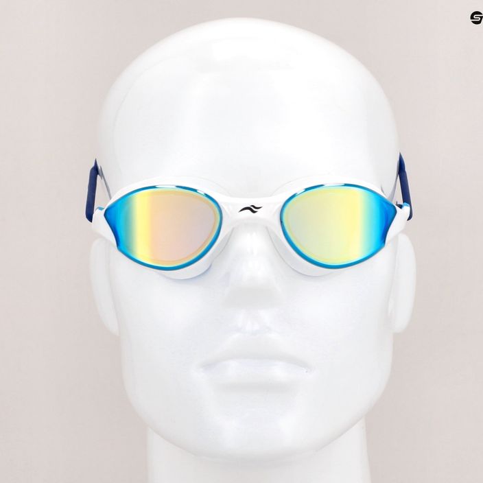 AQUA-SPEED Vortex Mirror plaukimo akiniai balti/mėlyni 7