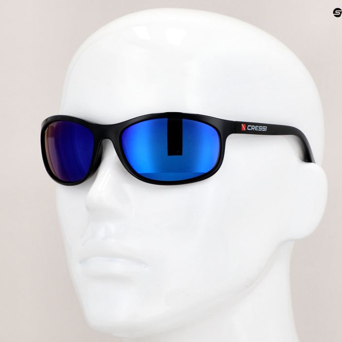 Cressi Rocker Floating juodi/mėlyni veidrodiniai akiniai nuo saulės XDB100502 7