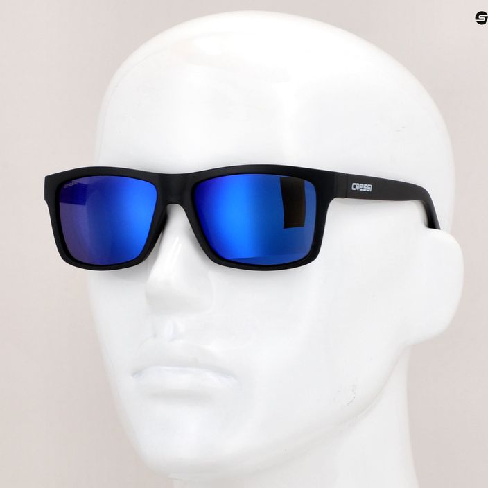 Cressi Bahia Floating juodi/mėlyni veidrodiniai akiniai nuo saulės XDB100701 8