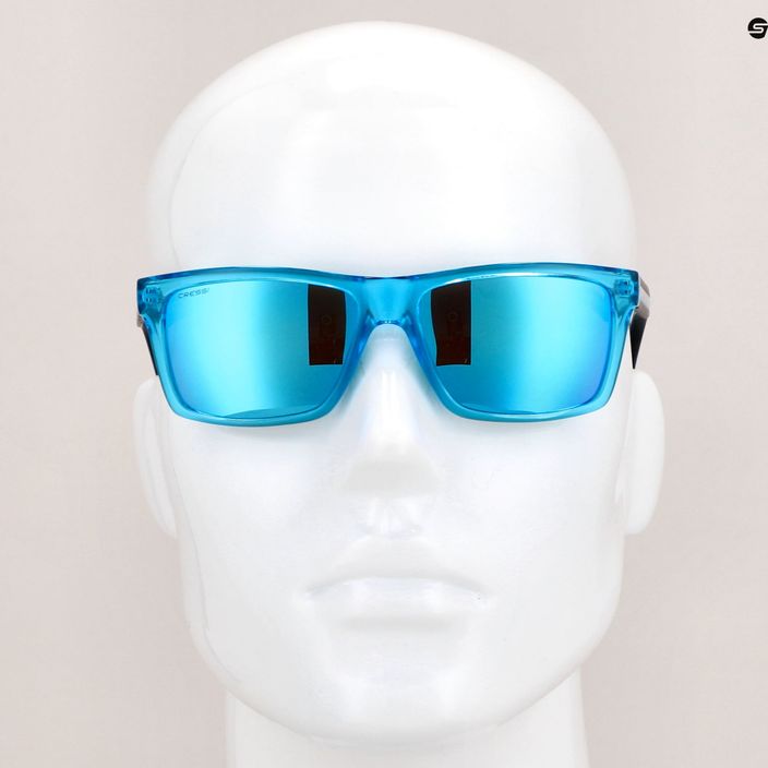 Cressi Rio Crystal mėlyni/mėlyni veidrodiniai akiniai nuo saulės XDB100107 8