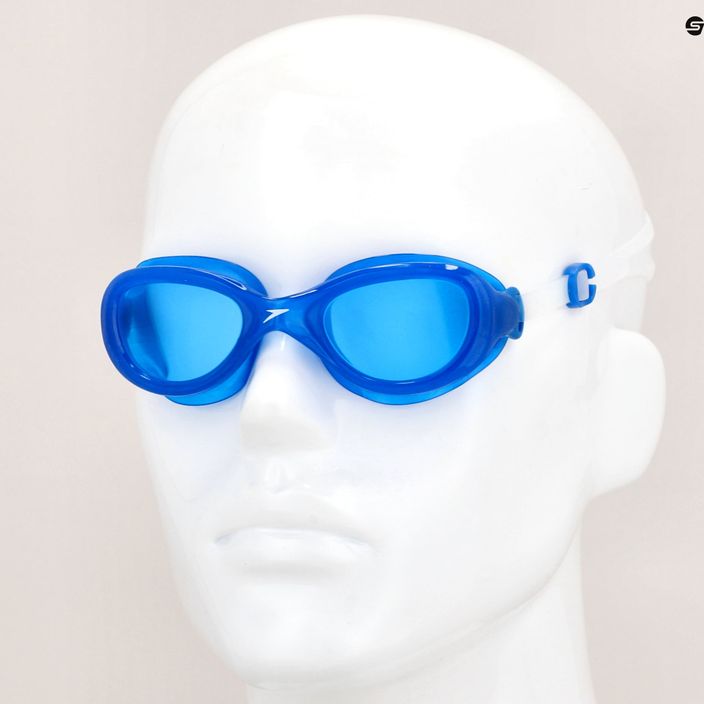 Speedo Futura Classic Junior skaidrūs/neoniškai mėlyni vaikiški plaukimo akiniai 8-10900B975 10