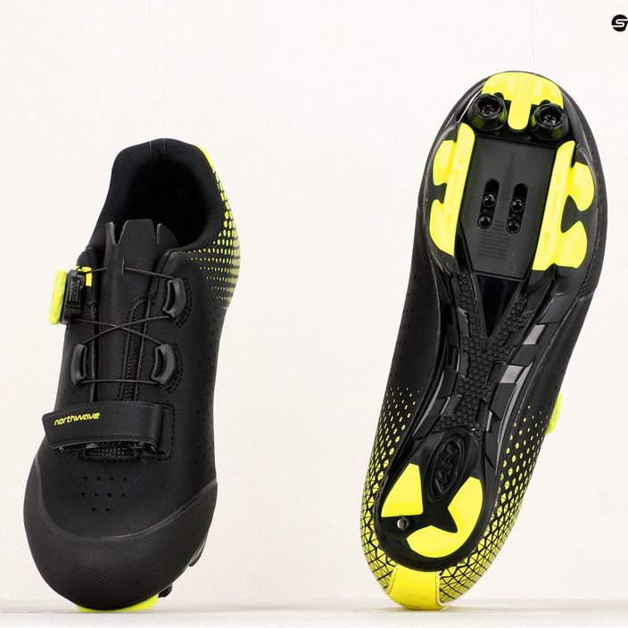 Vyriški MTB dviračių batai Northwave Origin Plus 2 black/yellow 80212005 12
