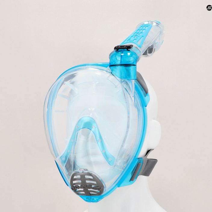 Cressi Duke Dry viso veido kaukė nardymui su vamzdeliu, mėlyna XDT000025 4