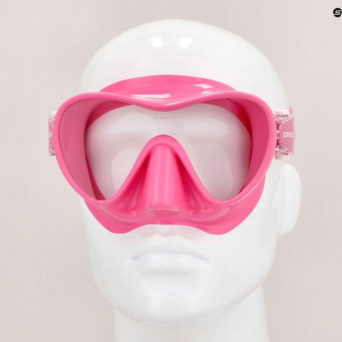 Cressi F1 maža nardymo kaukė rožinės spalvos ZDN311040 7