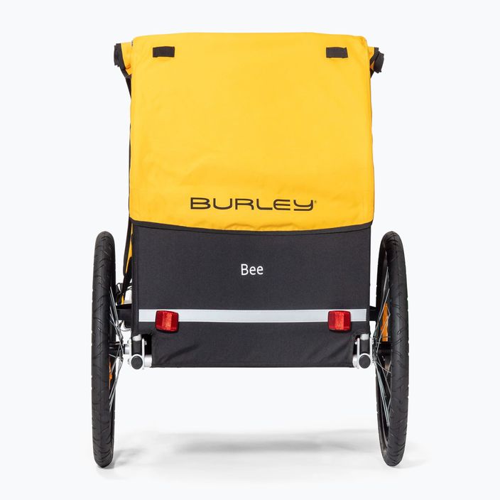 Burley Bee Vienvietė dviračių priekaba juodai geltona 946211 2