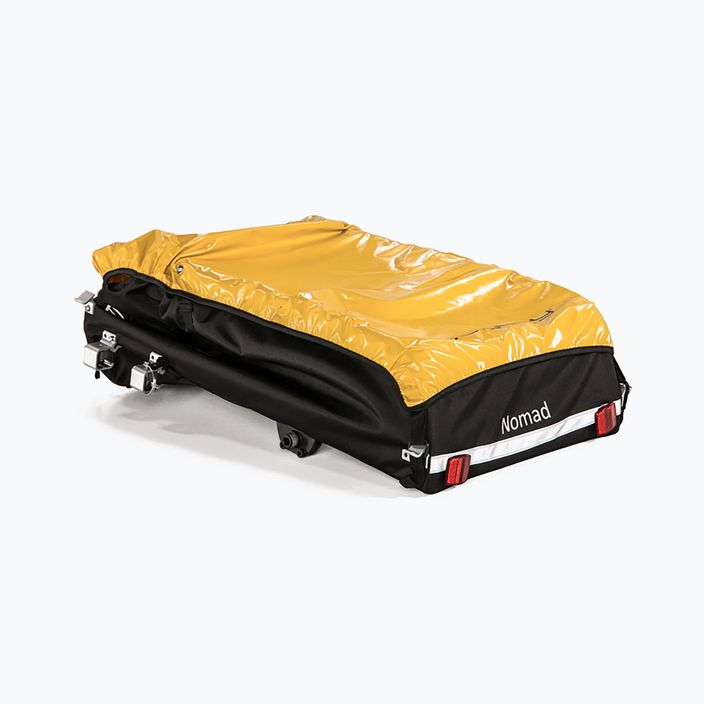 Burley Nomad bagažo dviračių priekaba juoda ir geltona 3