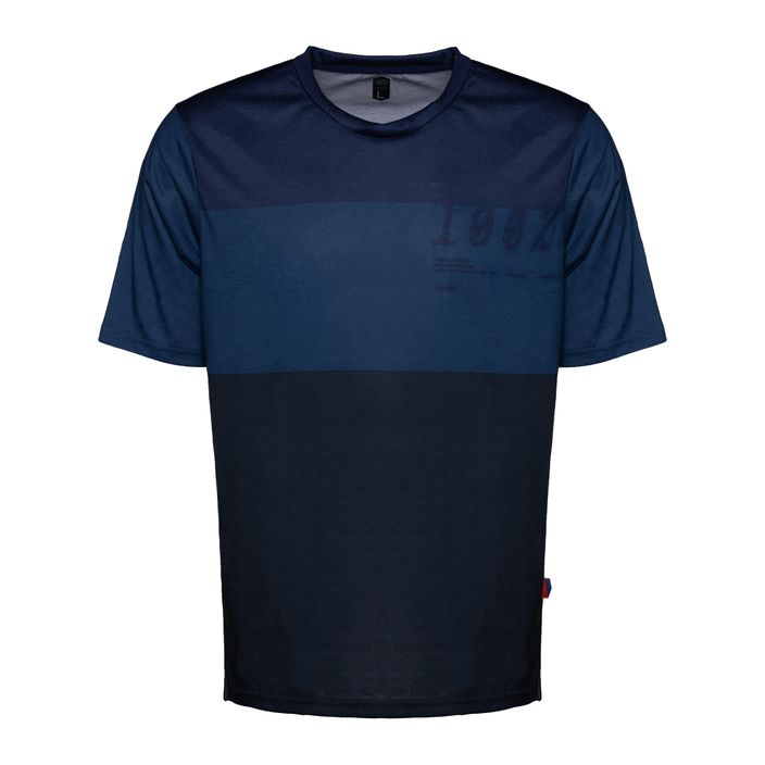 Vyriški dviratininkų marškinėliai 100% Airmatic Jersey blue midnight