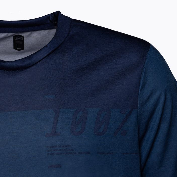 Vyriški dviratininkų marškinėliai 100% Airmatic Jersey blue midnight 3