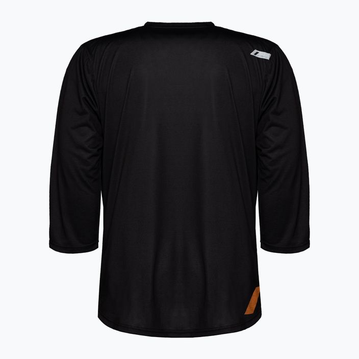 Vyriški dviratininko marškinėliai 100% Airmatic 3/4 black/orange 2