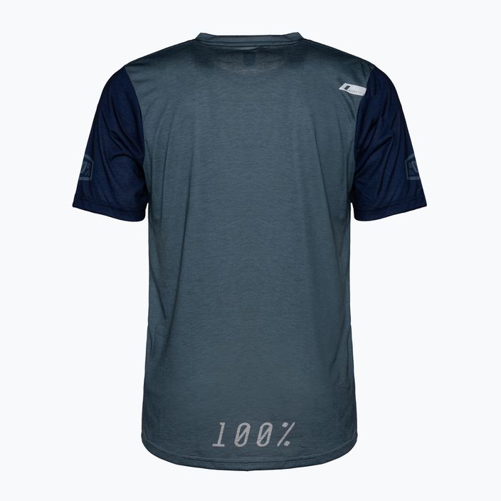 Vyriški dviratininkų marškinėliai 100% Airmatic Jersey steel blue/grey 2