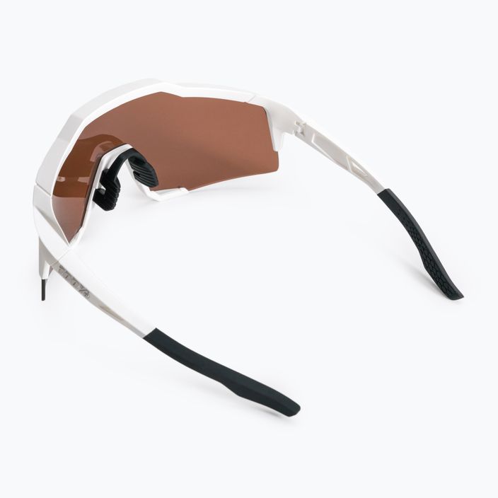 Dviračių sporto akiniai 100% Speedcraft Mirror Lens matiniai balti/hiper sidabriniai 2