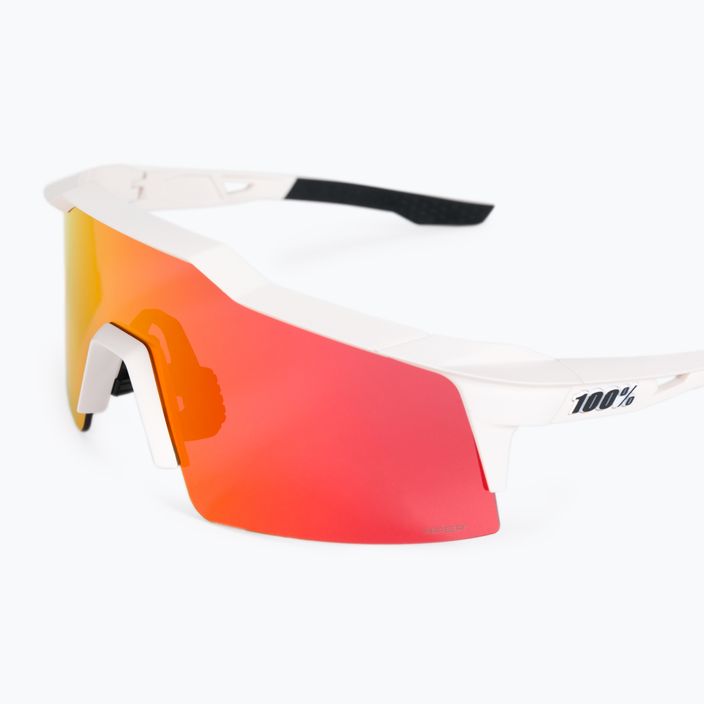 100% Speedcraft Sl Multilayer Mirror Lens soft tact off white/hiper red dviračių akiniai 5